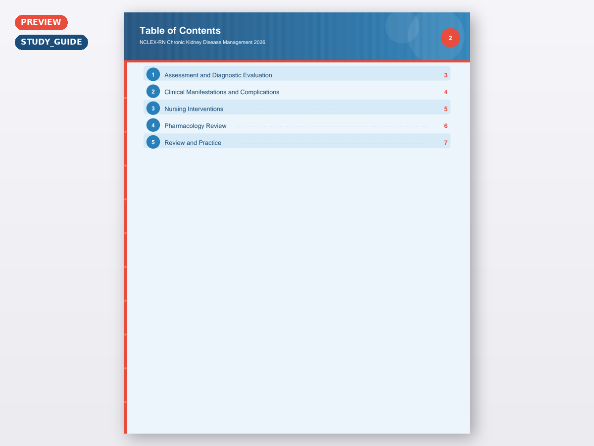 NCLEX-RN Chronic Kidney Disease Management 2026 - Image 5