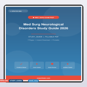 Med Surg Neurological Disorders Study Guide 2026