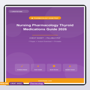 Nursing Pharmacology Thyroid Medications Guide 2026