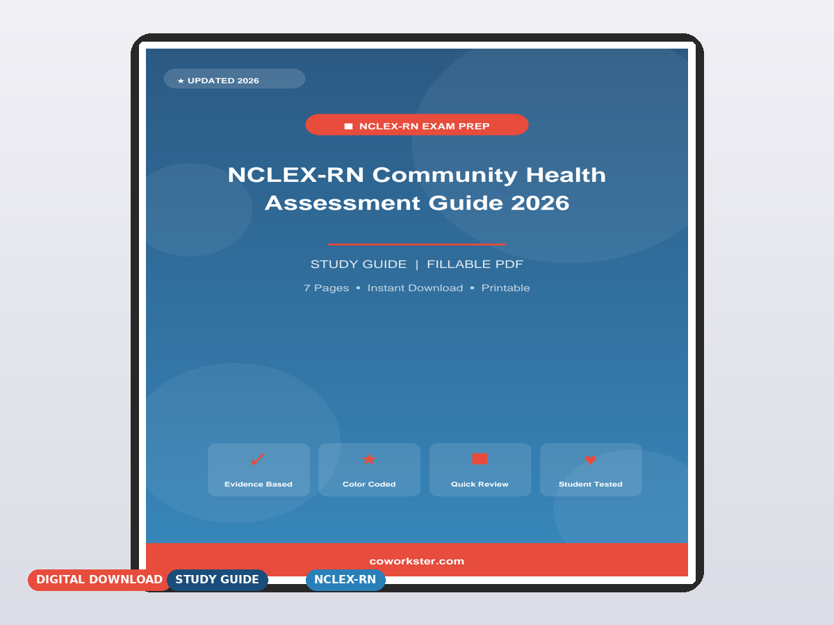 NCLEX-RN Community Health Assessment Guide 2026 - Image 2