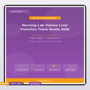 Nursing Lab Values Liver Function Tests Guide 2026