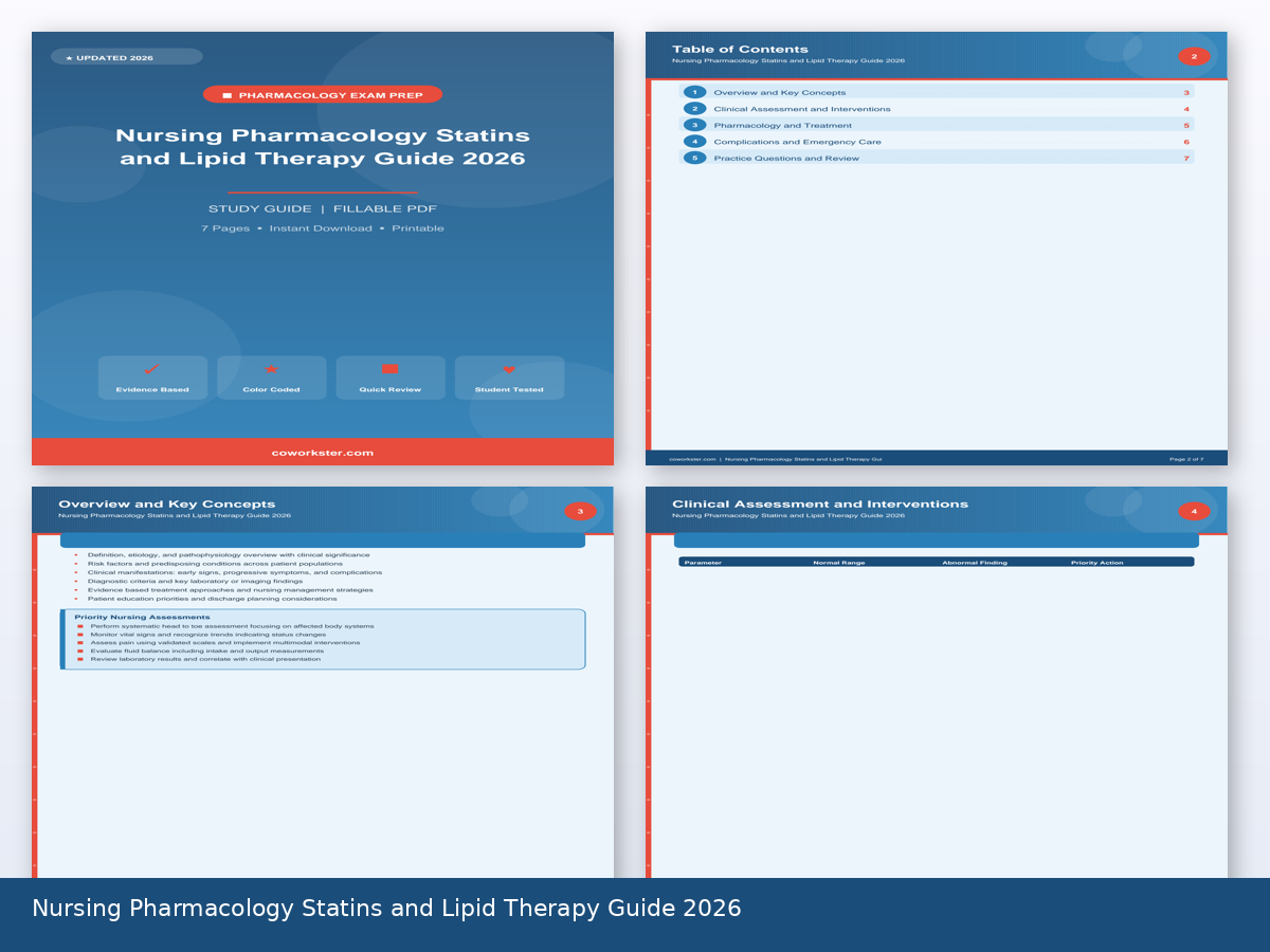 Nursing Pharmacology Statins and Lipid Therapy Guide 2026 - Image 3