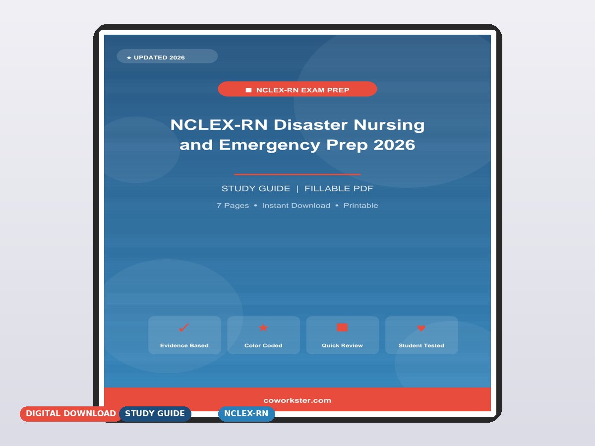 NCLEX-RN Disaster Nursing and Emergency Prep 2026