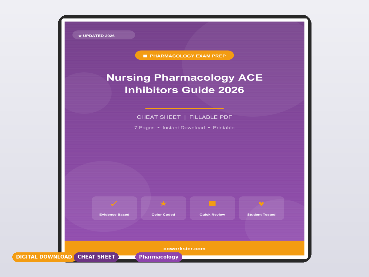 Nursing Pharmacology ACE Inhibitors Guide 2026 - Image 2