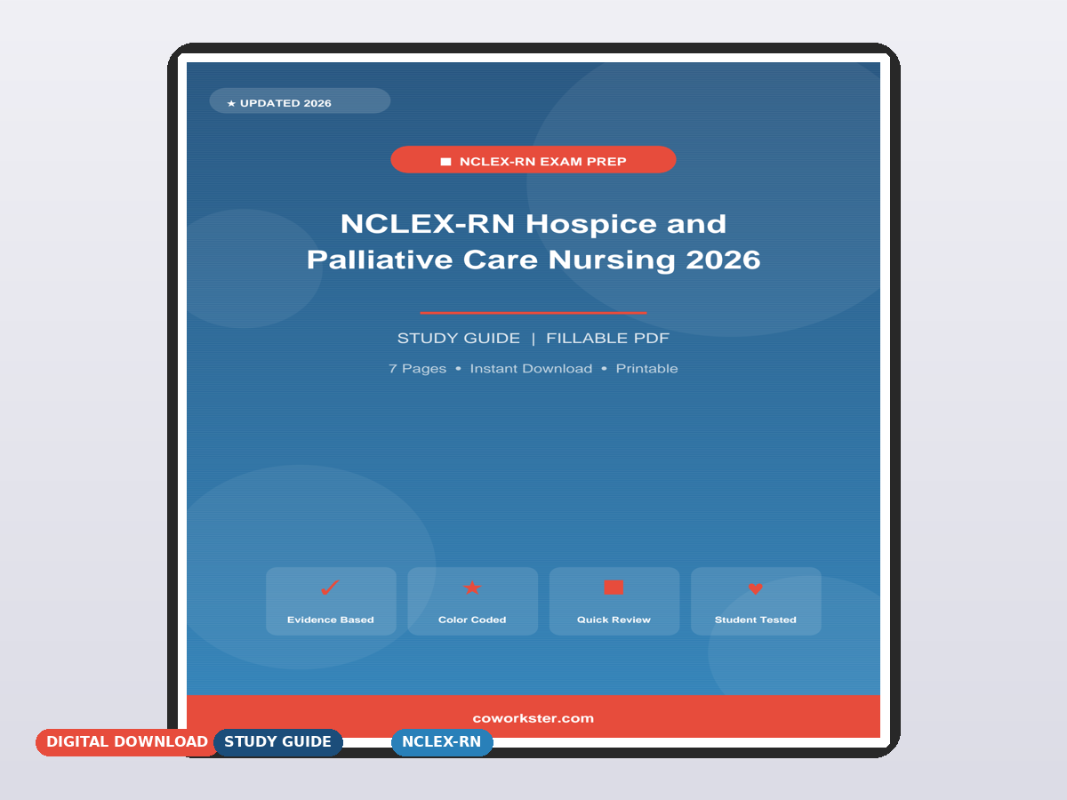 NCLEX-RN Hospice and Palliative Care Nursing 2026 - Image 2