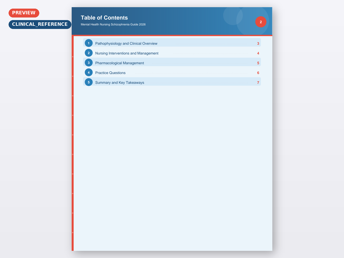 Mental Health Nursing Schizophrenia Guide 2026 - Image 5