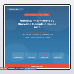 Nursing Pharmacology Diuretics Complete Guide 2026