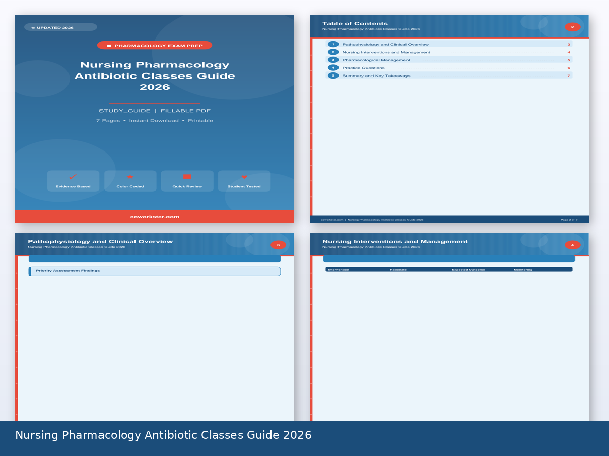 Nursing Pharmacology Antibiotic Classes Guide 2026 - Image 2