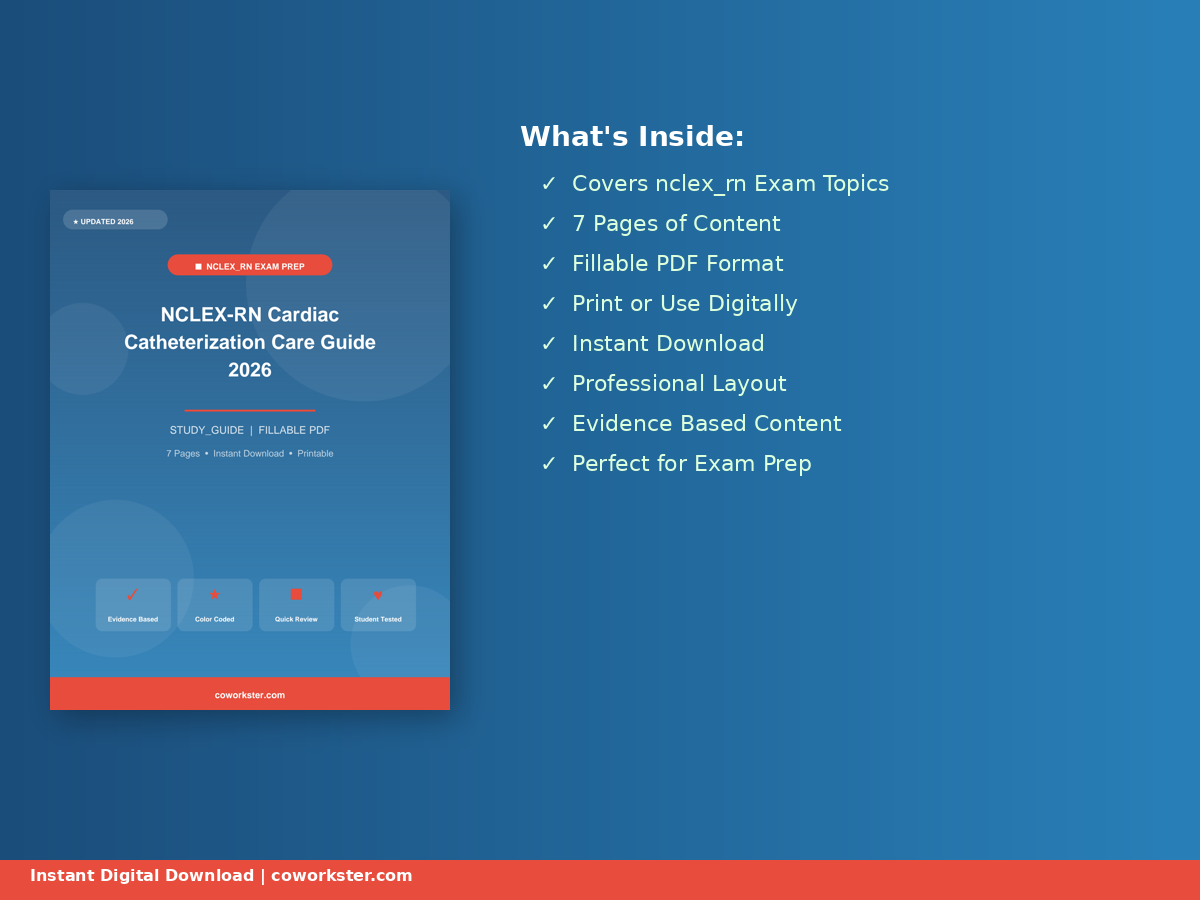 NCLEX-RN Cardiac Catheterization Care Guide 2026 - Image 4