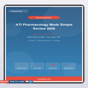 ATI Pharmacology Made Simple Review 2026