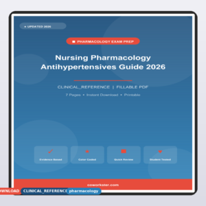 Nursing Pharmacology Antihypertensives Guide 2026