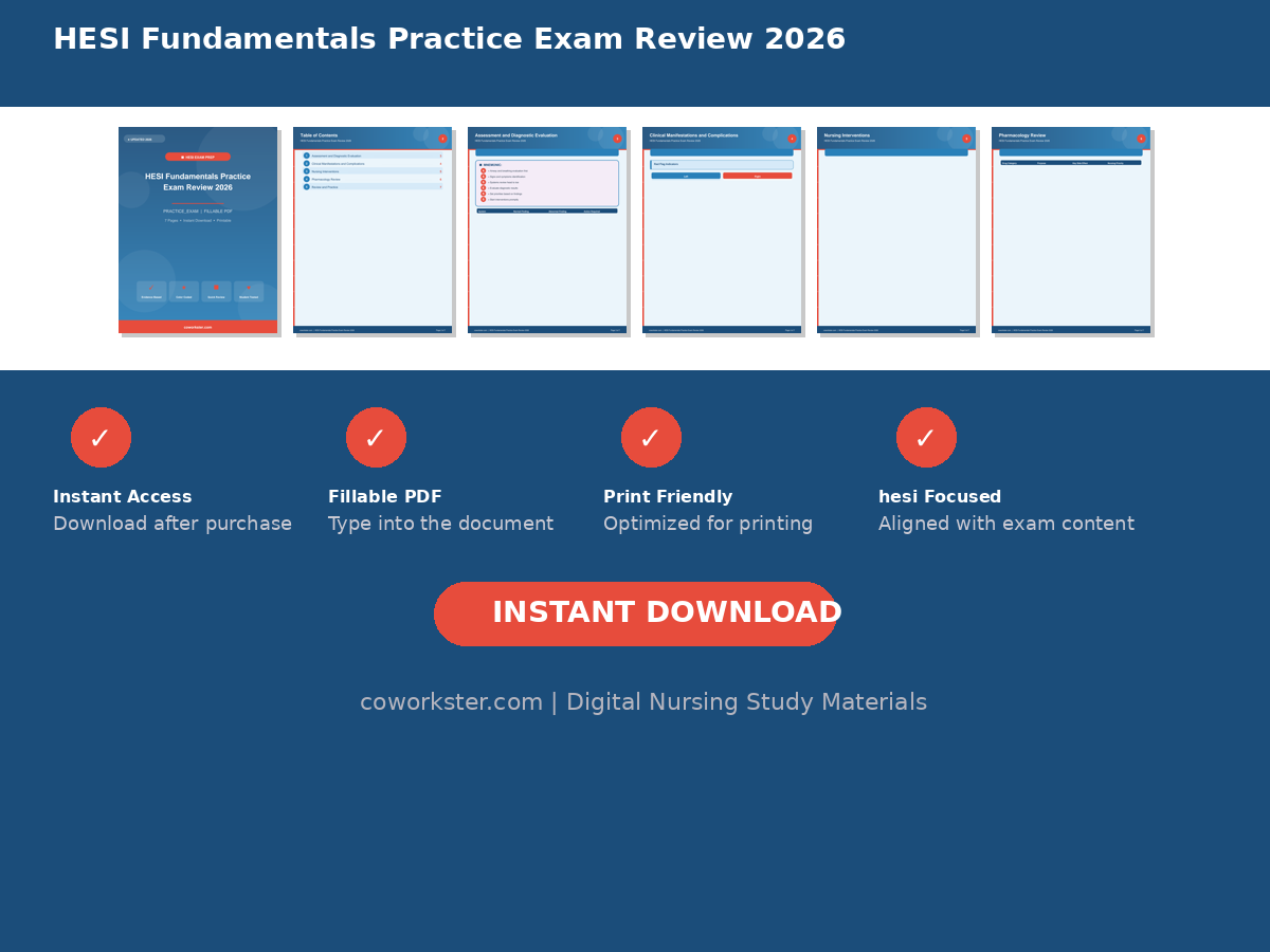 HESI Fundamentals Practice Exam Review 2026 - Image 7