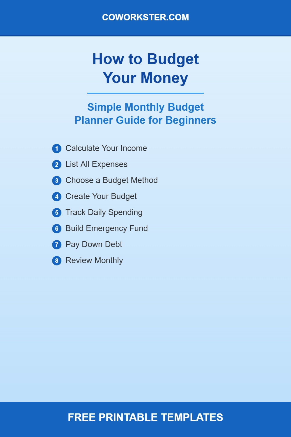 How to Budget Your Money: A Simple Monthly Budget Planner Guide for Beginners